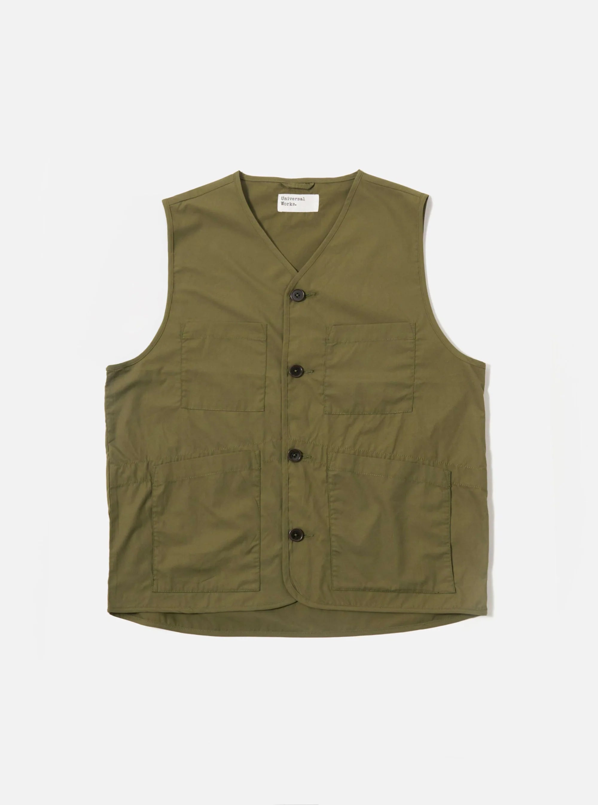 34126 CITY WAISTCOAT RECYCLED POLY TECH OLIVE