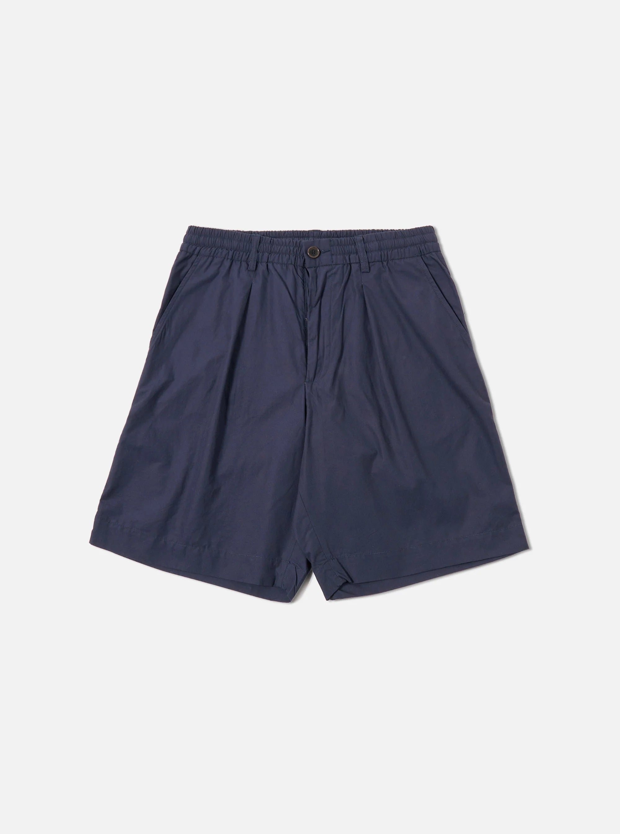 PLEATED TRACK SHORT POPLIN