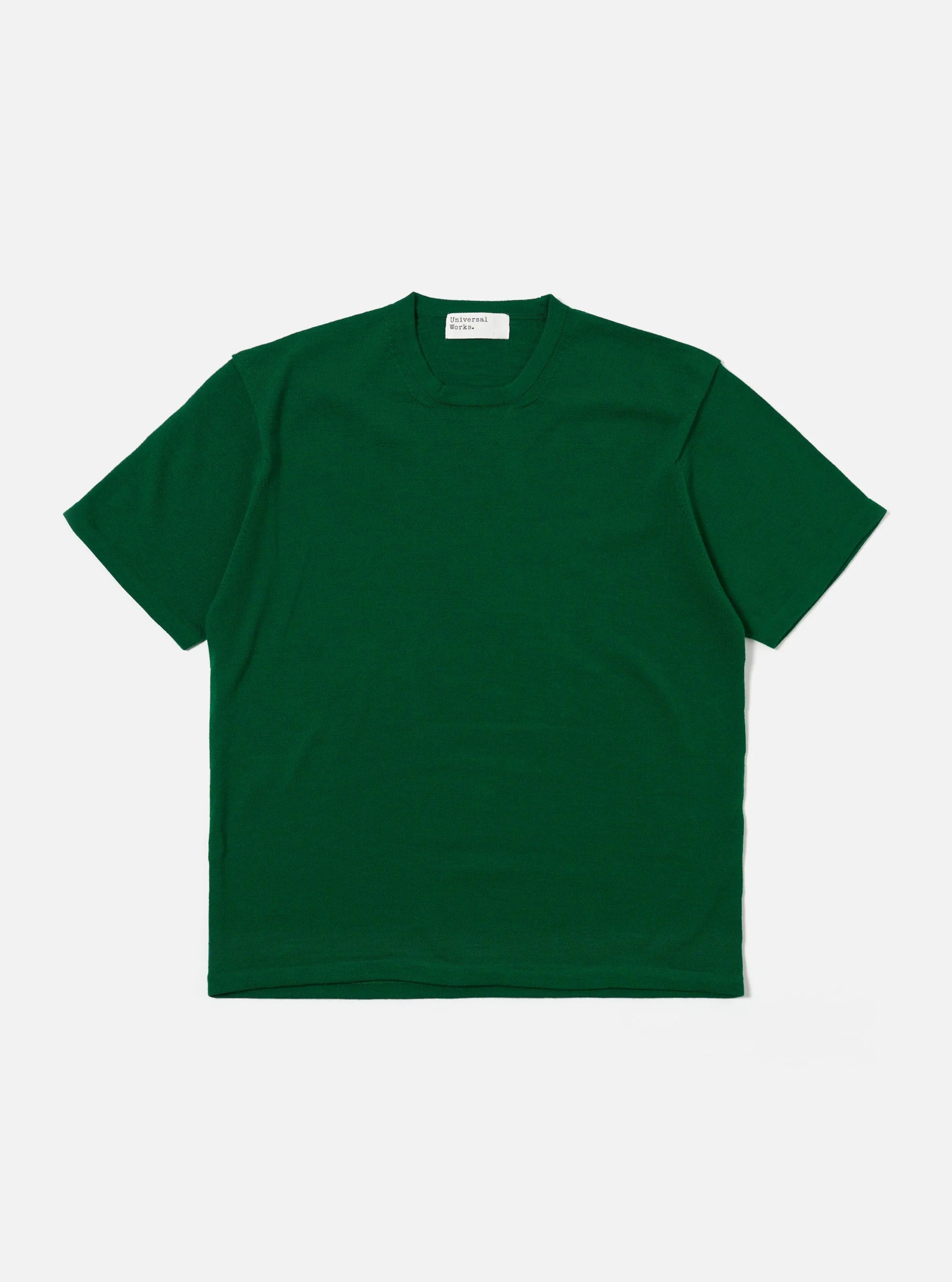 KNIT TEE MERINO FINE KNIT GREEN