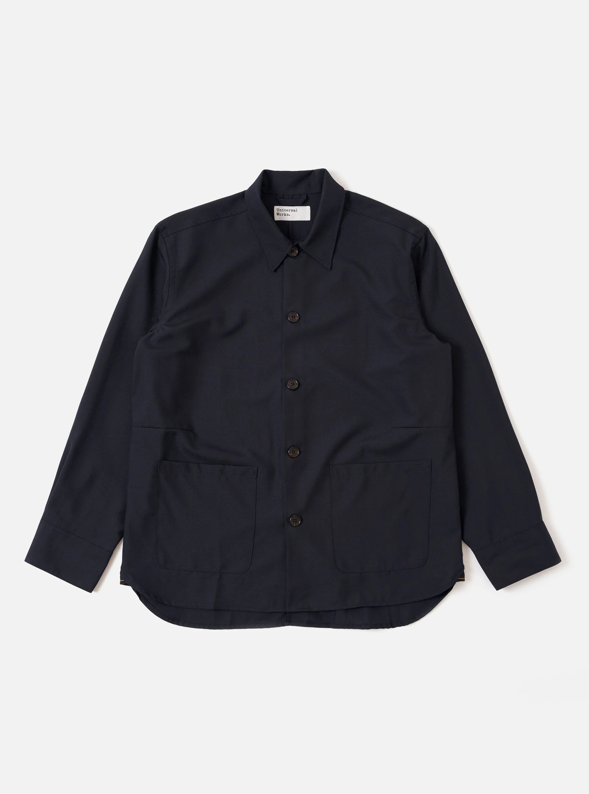 TRAVAIL OVERSHIRT TROPICAL SUITING NAVY