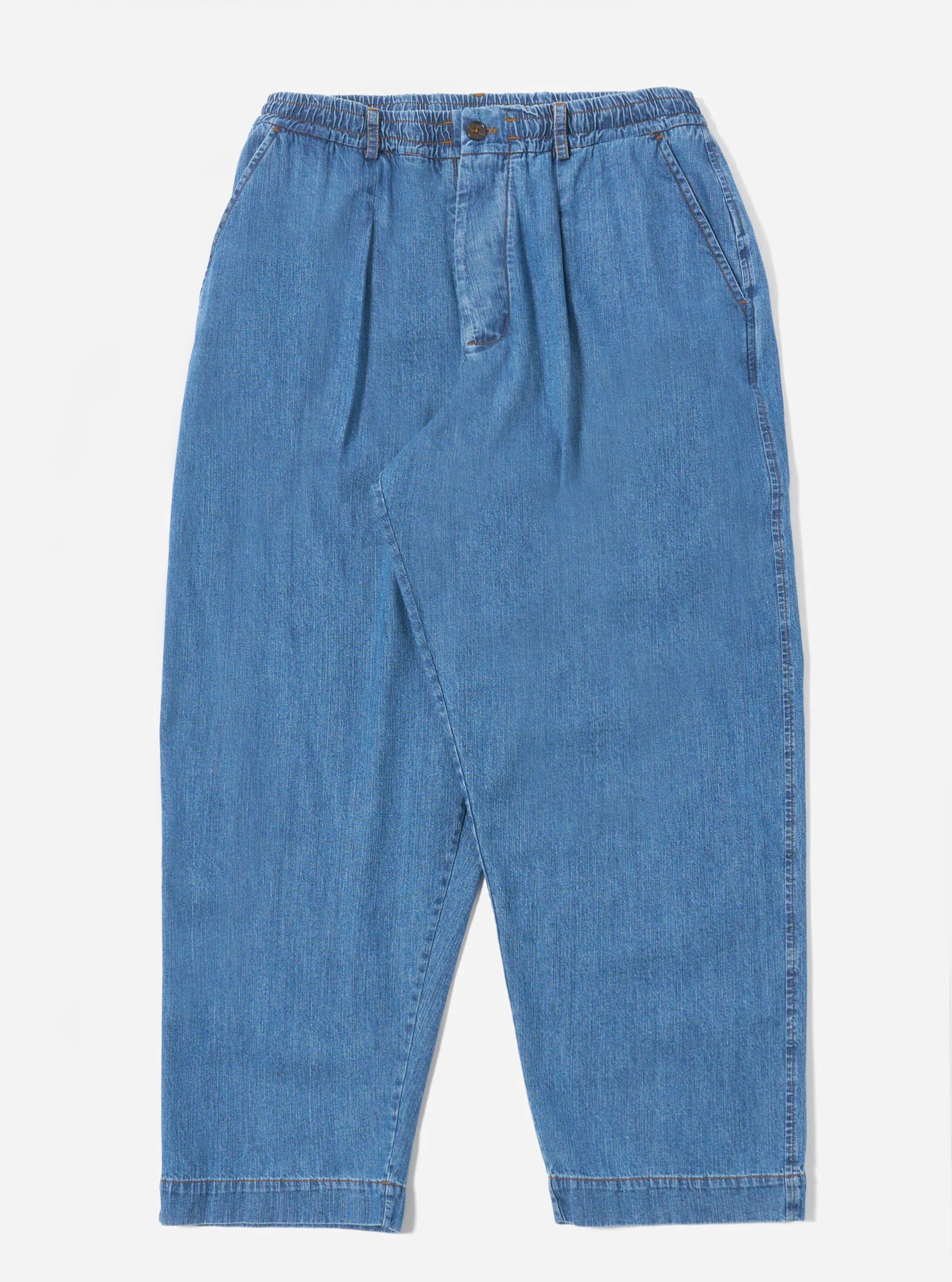 OXFORD PANT 8OZ SLUB DENIM WASHED INDIGO