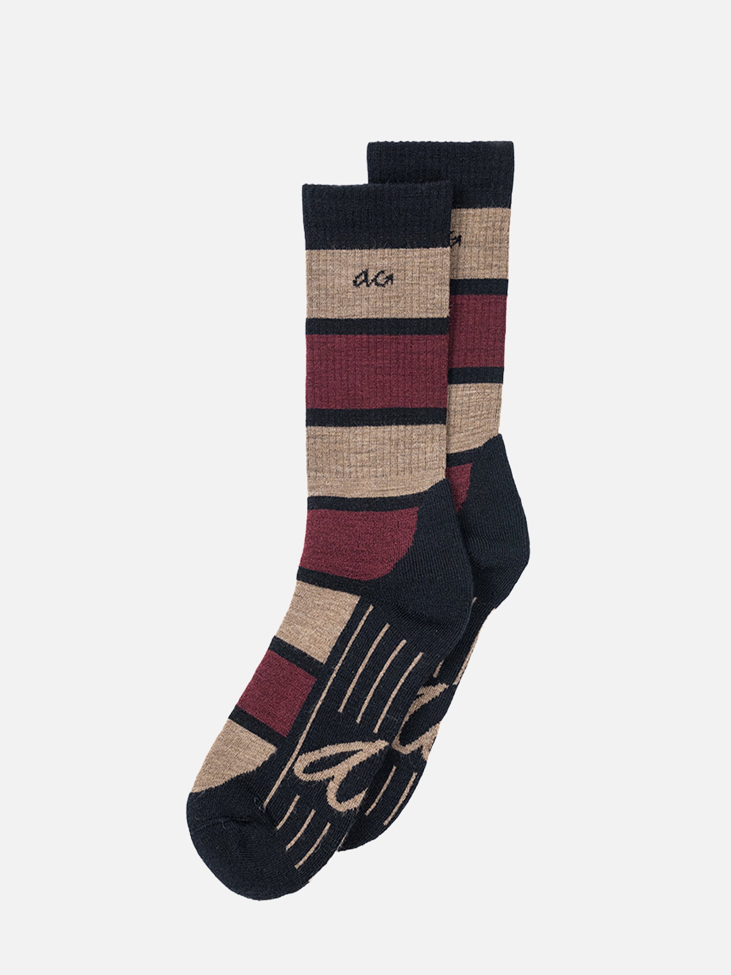 MERINO HIKE PATCH BORDEAUX