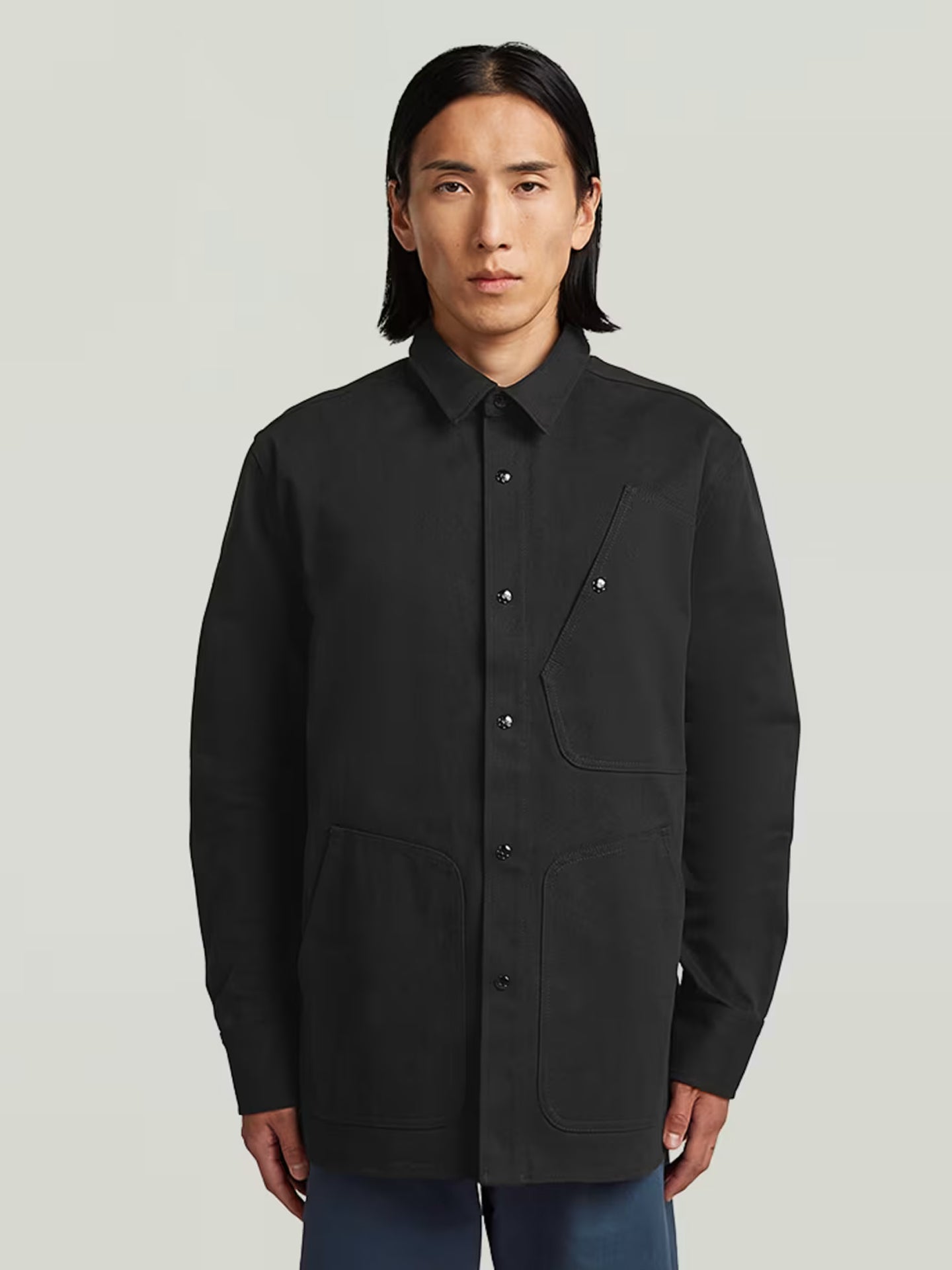 MN TWILL SLIM OVERSHIRT