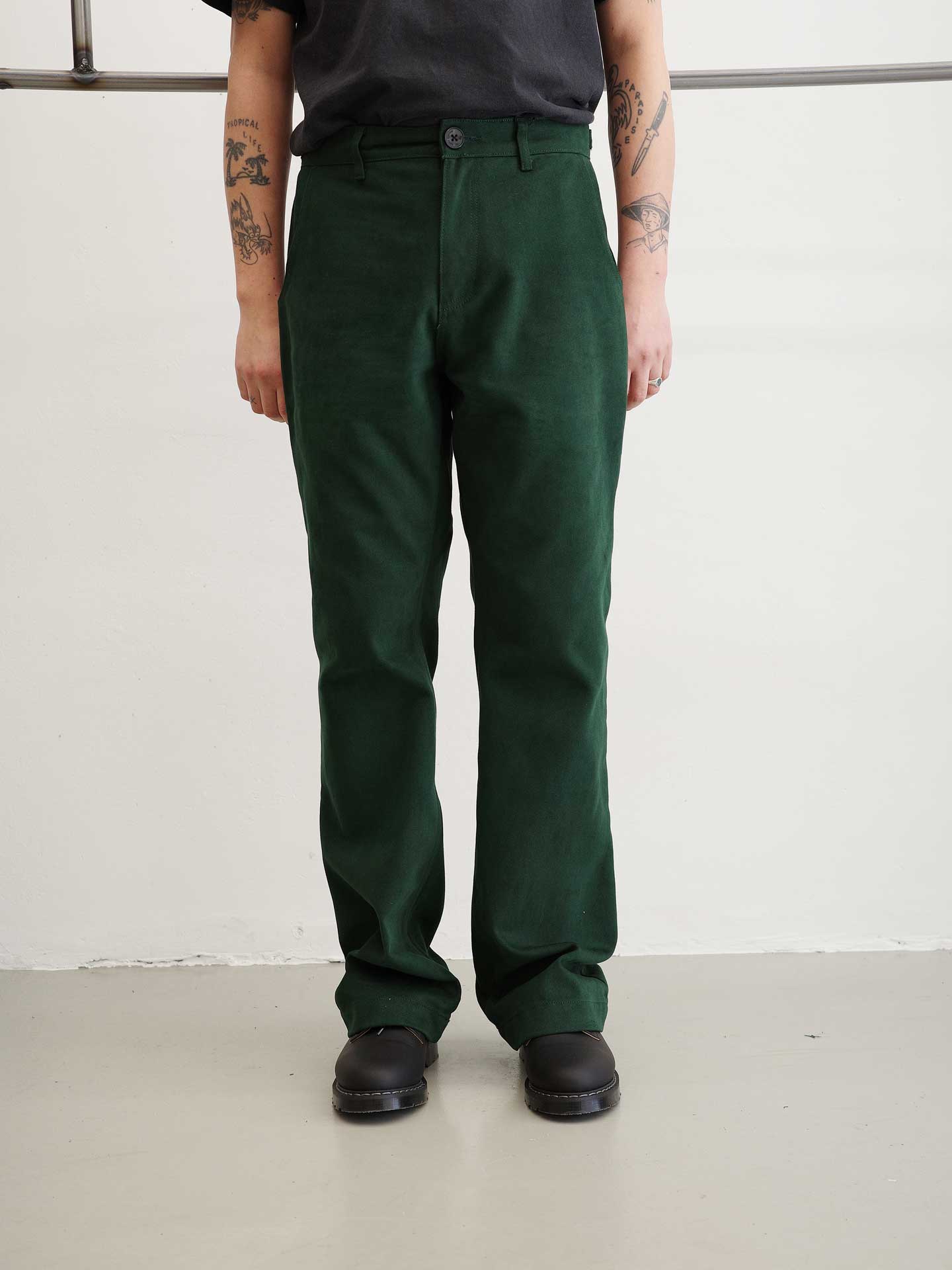 PANTS DARK GREEN