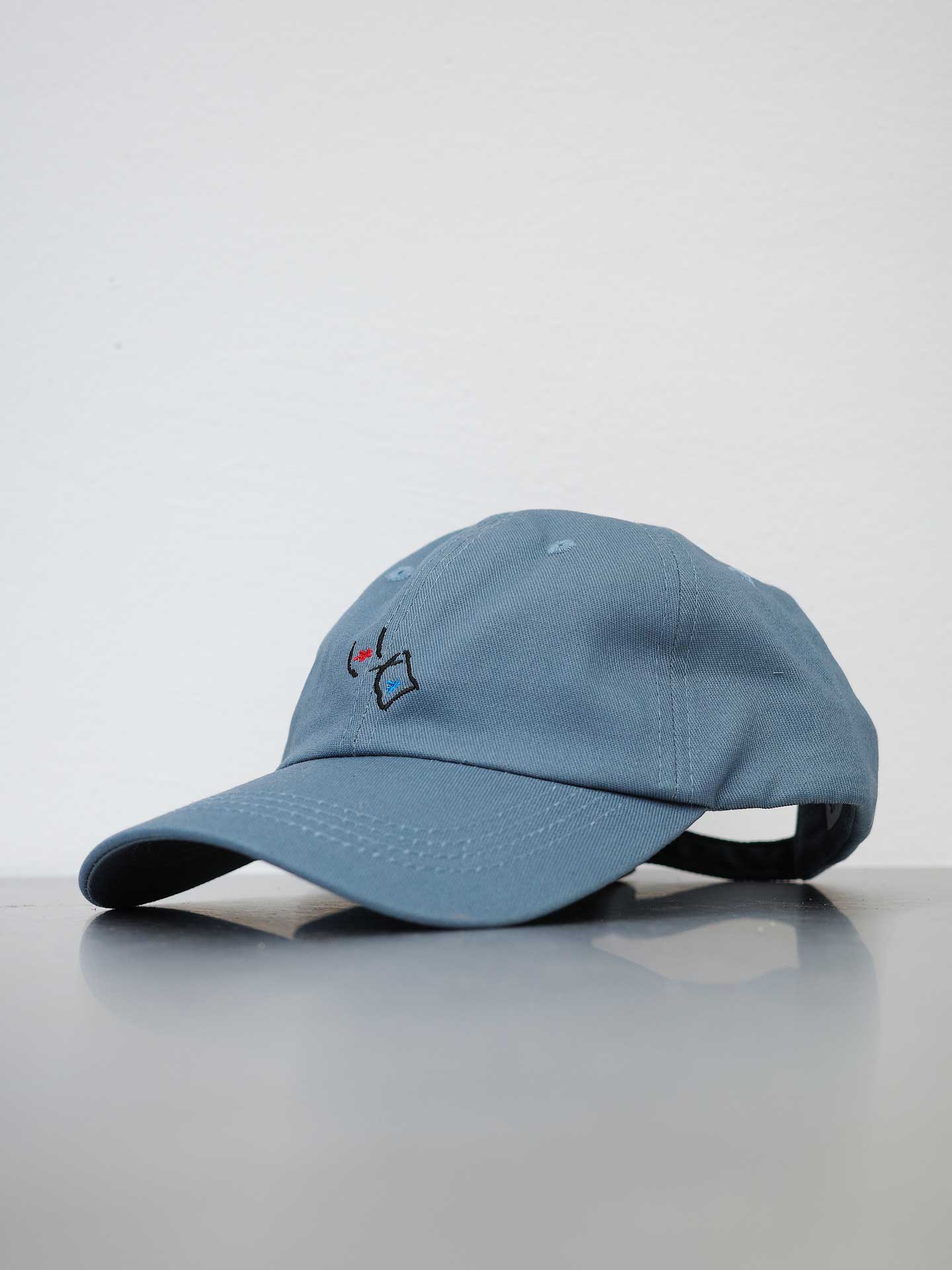 6-PANEL CAP STONE BLUE