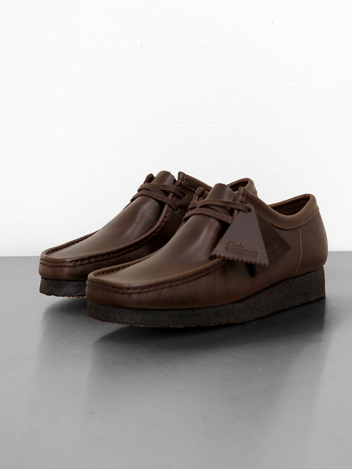 WALLABEE BLACK BROWN LEATHER